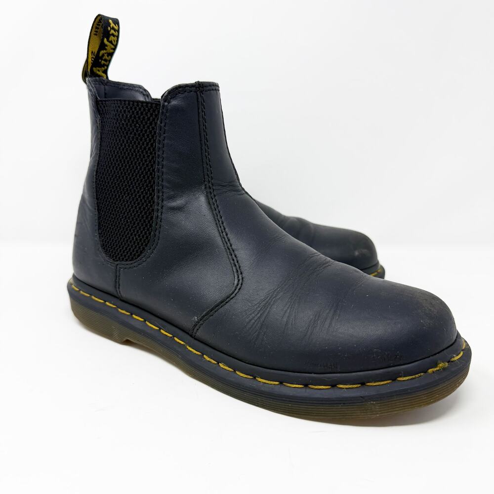 Dr. Martens Black Leather Chelsea Boots Women's Size 9 EUC Pull On